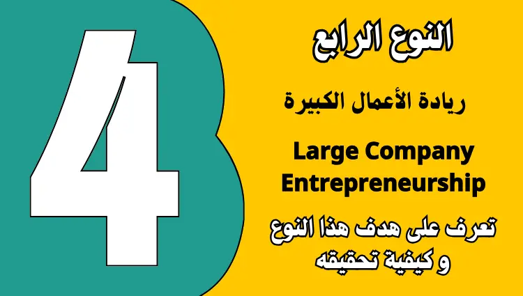 ريادة الأعمال الكبيرة Large Company Entrepreneurship